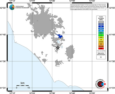 Mappa EMS - territori delle località