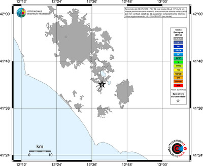 Mappa EMS - territori località