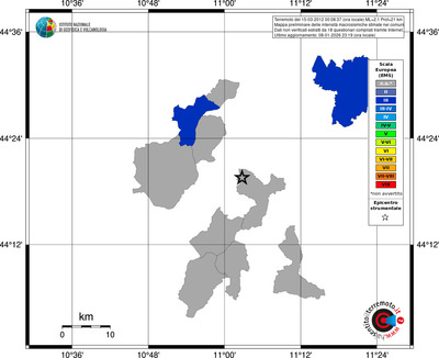 Mappa EMS - territori comuni