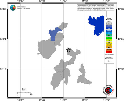 Mappa MCS - territori comuni