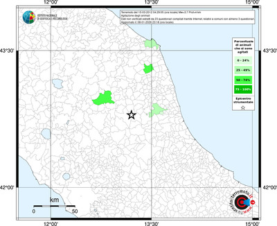 Mappa territorio comunale con almeno 3 questionari
