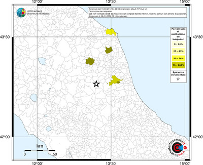 Mappa territorio comunale con almeno 3 questionari