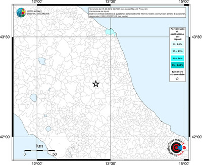 Mappa territorio comunale con almeno 3 questionari