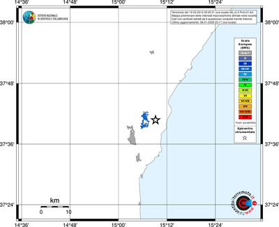 Mappa EMS - territori località