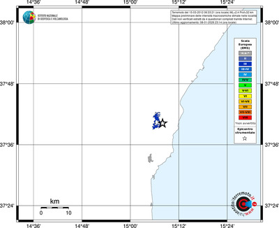Mappa EMS - territori località
