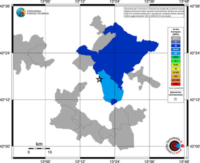 Mappa EMS - territori comuni