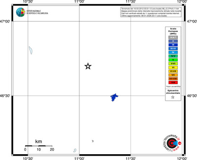 Mappa EMS - territori località