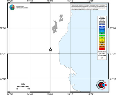 Mappa EMS - territori località