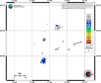 Mappa EMS - territori località