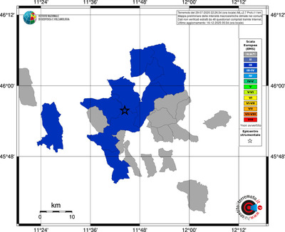 Mappa EMS - territori comuni