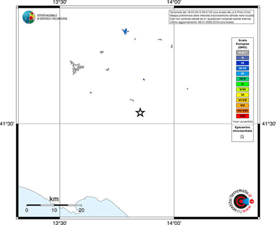 Mappa EMS - territori località