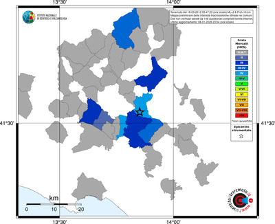 Mappa MCS - territori comuni