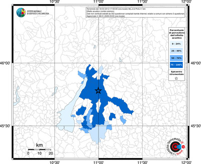 Mappa territorio comunale con almeno 3 questionari