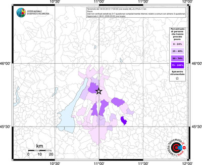 Mappa territorio comunale con almeno 3 questionari