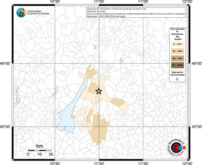 Mappa territorio comunale con almeno 3 questionari