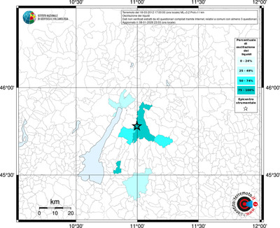 Mappa territorio comunale con almeno 3 questionari