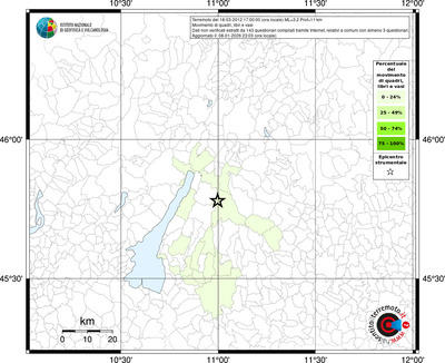 Mappa territorio comunale con almeno 3 questionari