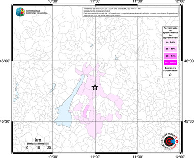 Mappa territorio comunale con almeno 3 questionari