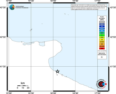 Mappa EMS - territori località