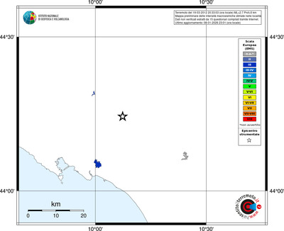 Mappa EMS - territori località