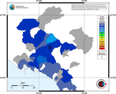 Mappa MCS - territori comuni