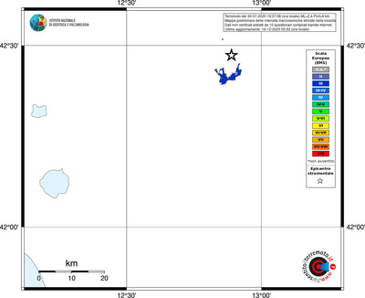 Mappa EMS - territori località