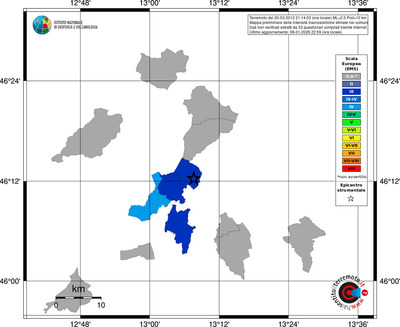 Mappa EMS - territori comuni