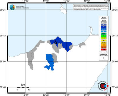 Mappa EMS - territori comuni