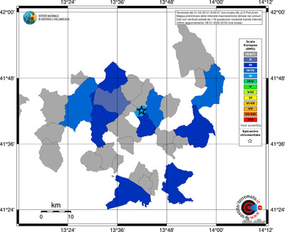 Mappa EMS - territori comuni