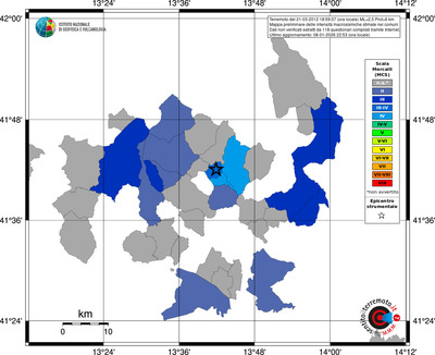 Mappa MCS - territori comuni