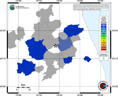 Mappa EMS - territori comuni