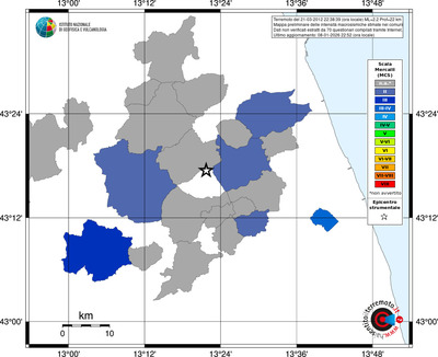 Mappa MCS - territori comuni
