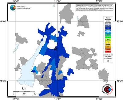 Mappa EMS - territori comuni