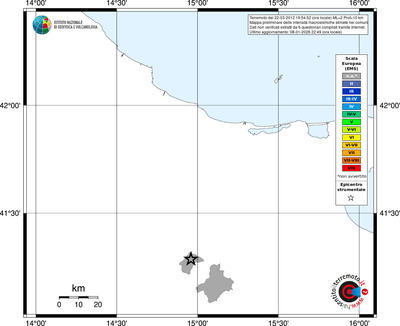 Mappa EMS - territori comuni