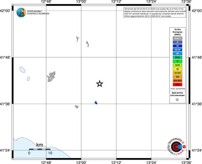 Mappa EMS - territori località