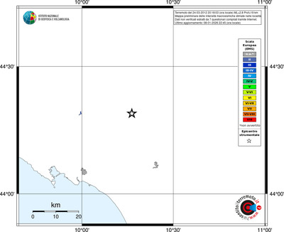 Mappa EMS - territori località