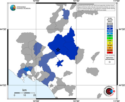 Mappa MCS - territori comuni