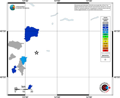 Mappa EMS - territori comuni