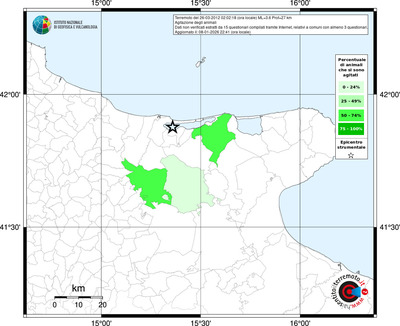 Mappa territorio comunale con almeno 3 questionari
