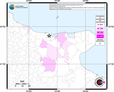 Mappa territorio comunale con almeno 3 questionari