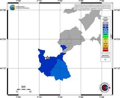 Mappa EMS - territori comuni