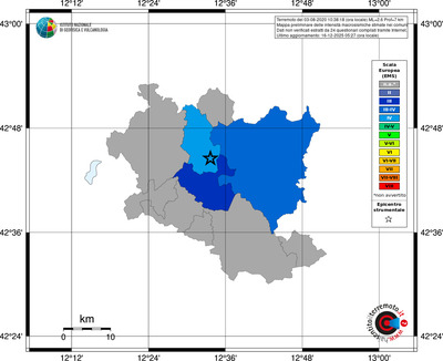 Mappa EMS - territori comuni