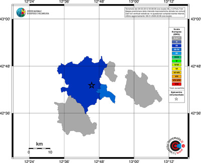 Mappa EMS - territori comuni