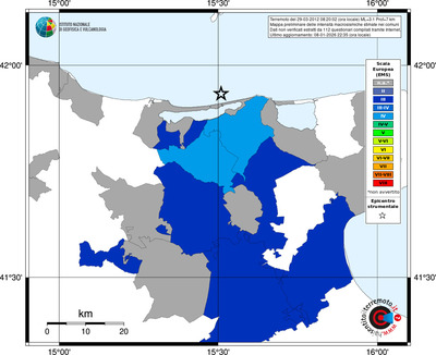 Mappa EMS - territori comuni