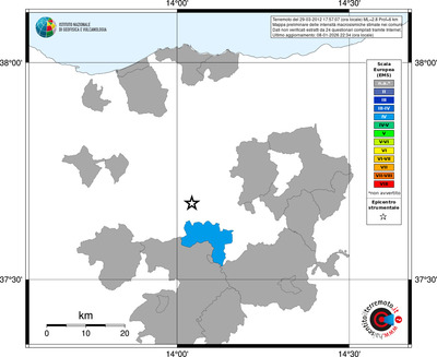 Mappa EMS - territori comuni