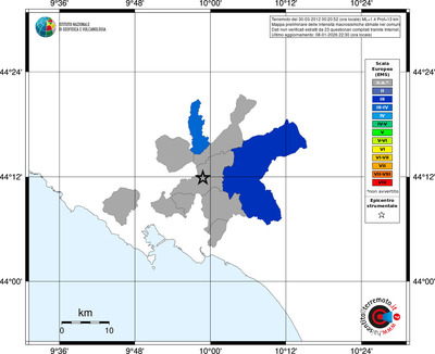 Mappa EMS - territori comuni