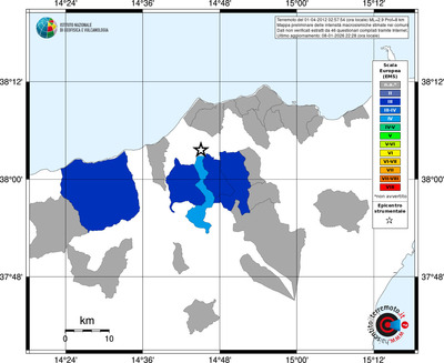 Mappa EMS - territori comuni