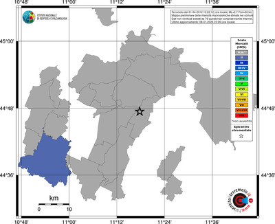 Mappa MCS - territori comuni