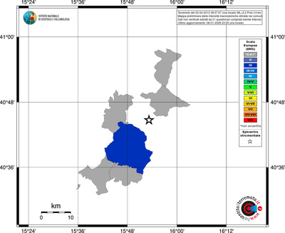 Mappa EMS - territori comuni