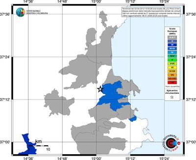 Mappa EMS - territori comuni